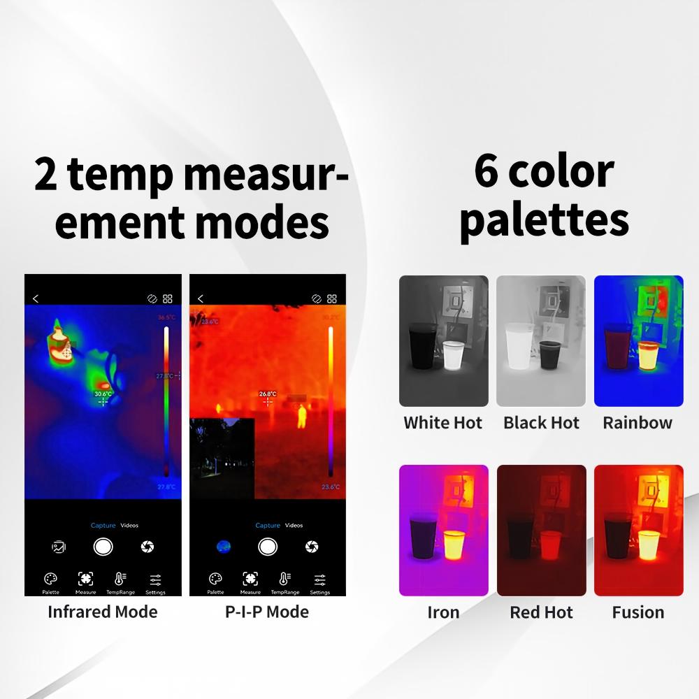 안드로이드 및 아이폰용 열화상 카메라, 열 손실 및 전 - Thermal Imaging Camera 256X192 리뷰 및 가격